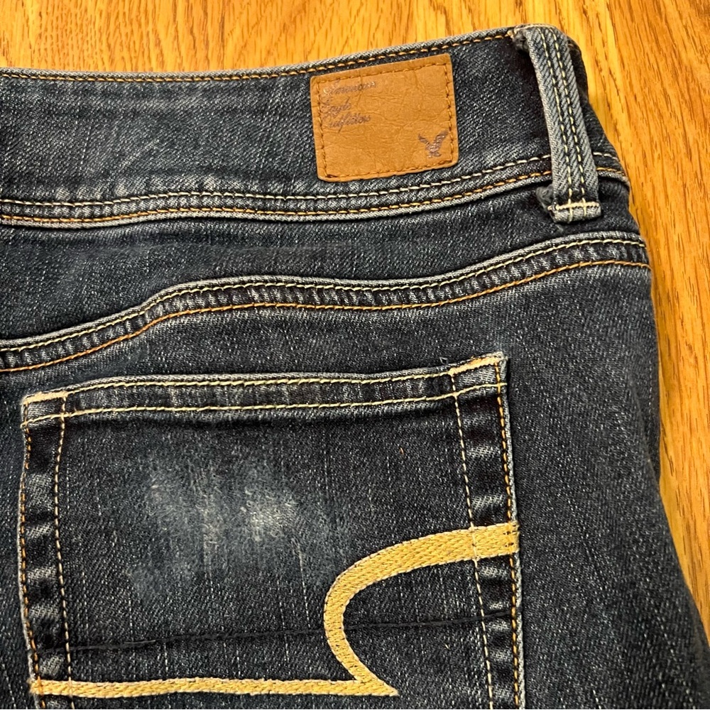 American Eagle Outfitters Dark Grayish blue  Jean Shorts - Picture 12 of 13